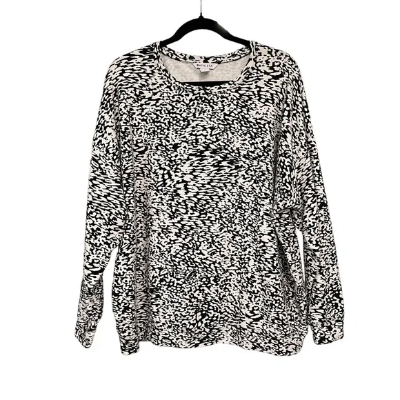 ATHLETA Balance Printed Pullover Ocelot Spot White, Sz XL - Picture 8 of 11